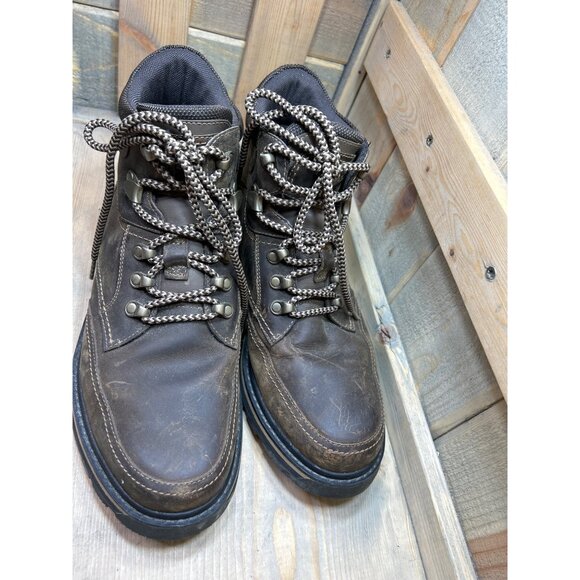 Rockport HydroShield US10 Brown Leather Waterproof Mens Boots Adiprene by Adidas - Picture 3 of 12